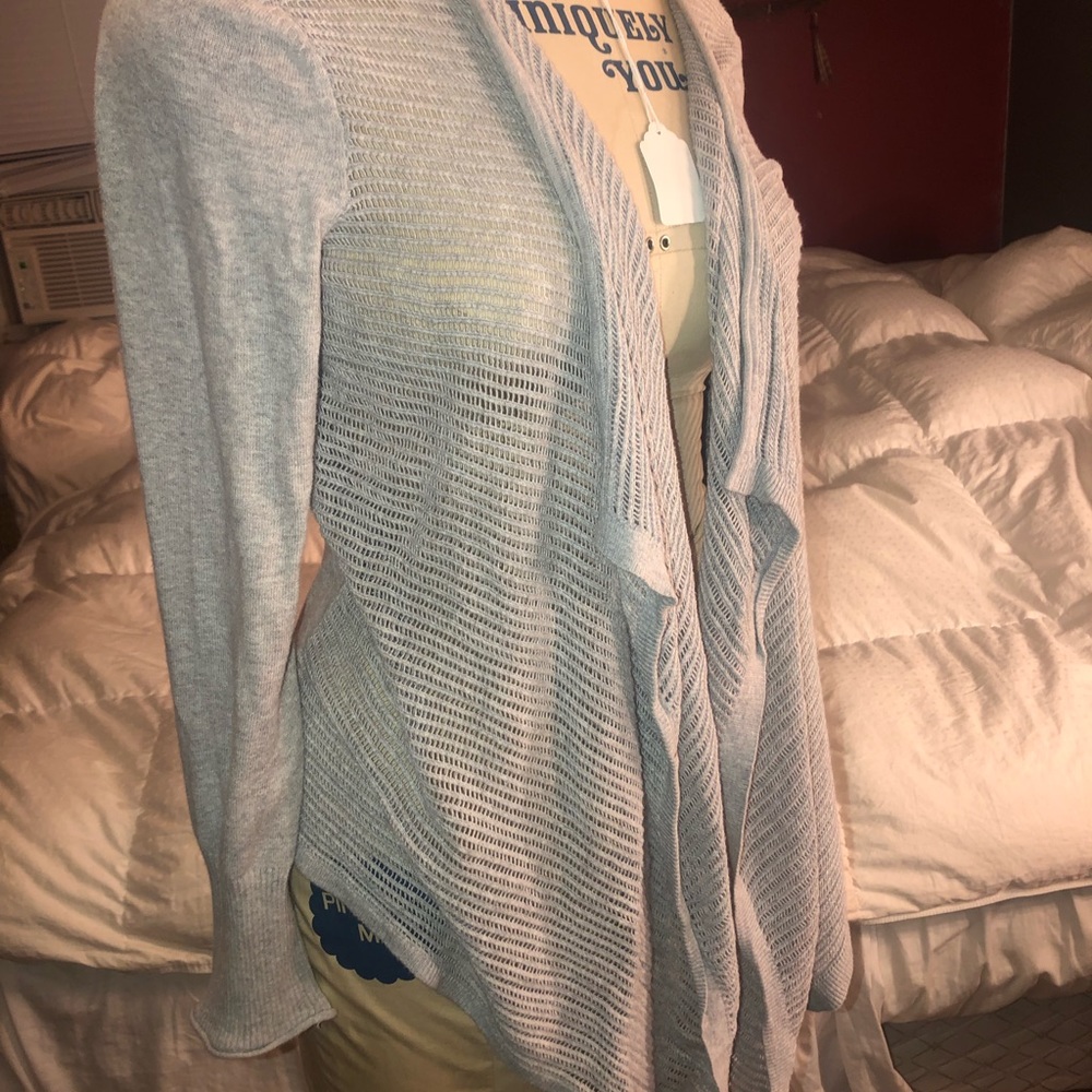 Grey cardigan